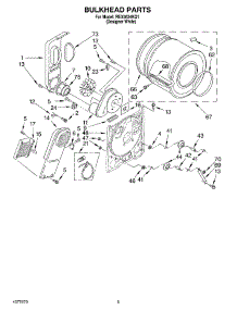 03 - Section parts for Roper Dryer REX5634KQ1 from AppliancePartsPros.com