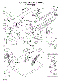 03 - Top And Console parts for Roper Dryer REK2950KQ0 from AppliancePartsPros.com