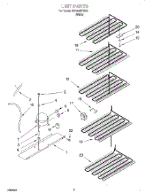 03 - Unit parts for Roper Freezer RV2099REW02 from AppliancePartsPros.com