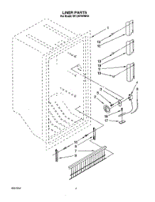 03 - Liner, Lit / Optional parts for Roper Freezer RV12EFRXW00 from AppliancePartsPros.com