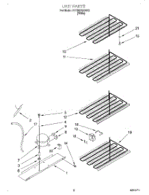 04 - Unit parts for Roper Freezer RV15EFRAW00 from AppliancePartsPros.com