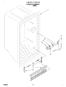 02 - Liner, Lit / Optional parts for Roper Freezer RV1299RBW01 from AppliancePartsPros.com