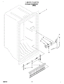 02 - Liner, Lit / Optional parts for Roper Freezer RV15EFRDW01 from AppliancePartsPros.com