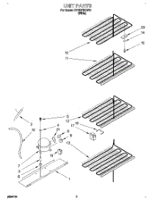 03 - Unit parts for Roper Freezer RV15EFRDW01 from AppliancePartsPros.com
