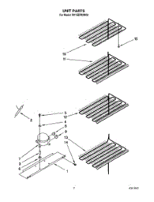 05 - Unit parts for Roper Freezer RV15EFRXW00 from AppliancePartsPros.com