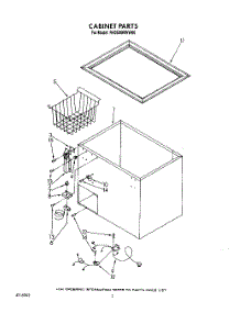 02 - Section parts for Roper Freezer RH0500RWW00 from AppliancePartsPros.com