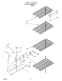 03 - Unit parts for Roper Freezer RV1299REW01 from AppliancePartsPros.com