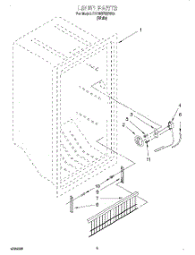 02 - Liner, Lit / Optional parts for Roper Freezer RV15EFREW02 from AppliancePartsPros.com