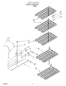 03 - Unit parts for Roper Freezer RV2099REW01 from AppliancePartsPros.com
