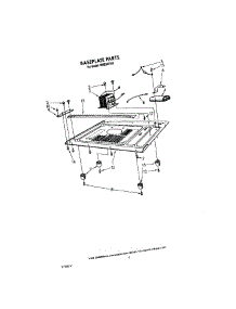 05 - Base Plate parts for Roper Microwave MME08XW0 from AppliancePartsPros.com
