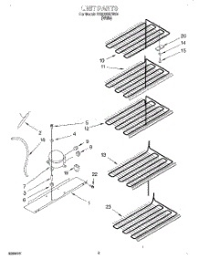 03 - Unit parts for Roper Freezer RV2099REW00 from AppliancePartsPros.com