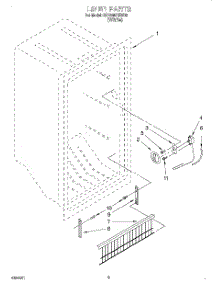 02 - Liner, Lit / Optional parts for Roper Freezer RV1599REW02 from AppliancePartsPros.com