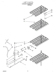 03 - Unit parts for Roper Freezer RV1599REW02 from AppliancePartsPros.com