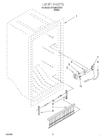 02 - Liner, Lit / Optional parts for Roper Freezer RV1599REW00 from AppliancePartsPros.com