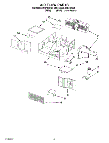 04 - Air Flow Parts parts for Roper Microwave MHE16XSQ0 from AppliancePartsPros.com