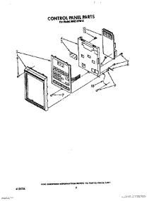 06 - Control Panel parts for Roper Microwave MHE10RW0 from AppliancePartsPros.com