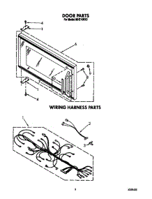 Door parts for Roper Microwave MHE10RX0 from AppliancePartsPros.com