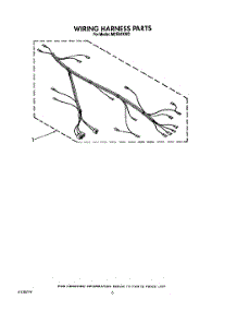 06 - Wiring Harness, Lit / Optional parts for Roper Microwave MCE04XW0 from AppliancePartsPros.com