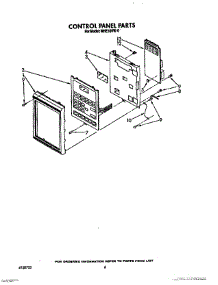 06 - Control Panel parts for Roper Microwave MHE10VW0 from AppliancePartsPros.com