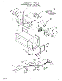 05 - Interior, Lit / Optional parts for Roper Microwave MHE11REB1 from AppliancePartsPros.com