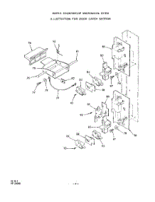 04 - Door Catch parts for Roper Microwave 2961000 from AppliancePartsPros.com