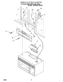 08 - Installation parts for Roper Microwave MHE11RDQ0 from AppliancePartsPros.com