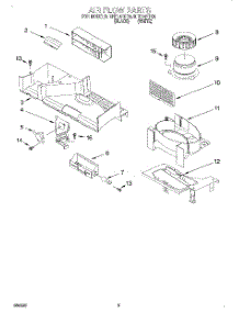 04 - Airflow parts for Roper Microwave MHE14RFB0 from AppliancePartsPros.com