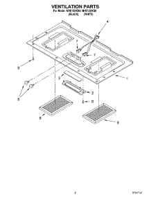 07 - Ventilation parts for Roper Microwave MHE14XKB0 from AppliancePartsPros.com