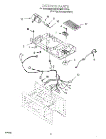 05 - Interior parts for Roper Microwave MHE13XKB0 from AppliancePartsPros.com