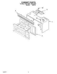 03 - Cabinet Parts parts for Roper Microwave MHE14XKB1 from AppliancePartsPros.com