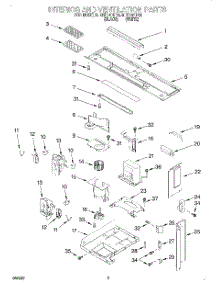 03 - Interior And Ventilation parts for Roper Microwave MHE14RFQ0 from AppliancePartsPros.com