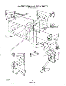 04 - Magnetron And Airflow parts for Roper Microwave MW5571 from AppliancePartsPros.com