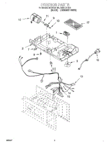 05 - Interior parts for Roper Microwave MHE13XHQ0 from AppliancePartsPros.com