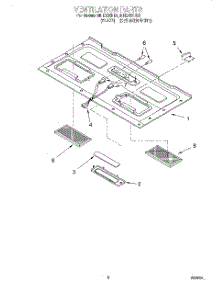 07 - Ventilation parts for Roper Microwave MHE13XHB1 from AppliancePartsPros.com