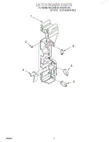 06 - Latch Board parts for Roper Microwave MHE13XHQ1 from AppliancePartsPros.com