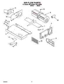 04 - Air Flow Parts parts for Roper Microwave MHE14XMQ4 from AppliancePartsPros.com