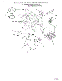 04 - Magnetron And Air Flow parts for Roper Microwave MHE13XKQ0 from AppliancePartsPros.com
