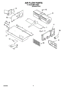 04 - Air Flow Parts parts for Roper Microwave MHE14XMD2 from AppliancePartsPros.com
