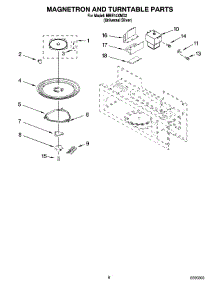 05 - Magnetron And Turntable Parts parts for Roper Microwave MHE14XMD2 from AppliancePartsPros.com
