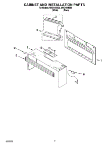 06 - Cabinet And Installation Parts parts for Roper Microwave MHE14XMQ3 from AppliancePartsPros.com