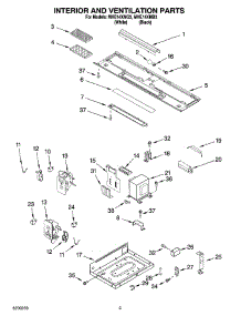 03 - Interior And Ventilation Parts parts for Roper Microwave MHE14XMB3 from AppliancePartsPros.com