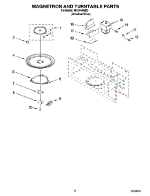 05 - Magnetron And Turntable Parts parts for Roper Microwave MHE14XMD0 from AppliancePartsPros.com
