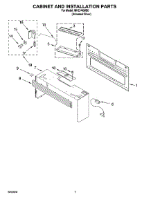 06 - Cabinet And Installation Parts parts for Roper Microwave MHE14XMD0 from AppliancePartsPros.com