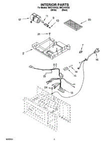 05 - Interior Parts parts for Roper Microwave MHE14XKB2 from AppliancePartsPros.com