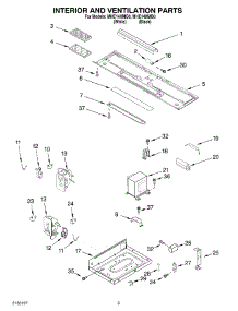 03 - Interior And Ventilation Parts parts for Roper Microwave MHE14XMQ0 from AppliancePartsPros.com