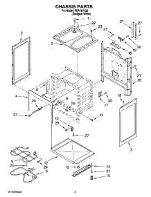03 - Chassis Parts parts for Roper Range FEP310VQ0 from AppliancePartsPros.com