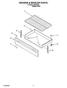 04 - Drawer & Broiler Parts parts for Roper Range FEP310VQ0 from AppliancePartsPros.com