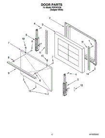 05 - Door Parts, Optional Parts parts for Roper Range FEP310VQ0 from AppliancePartsPros.com