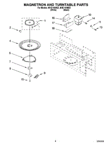 05 - Magnetron And Turntable Parts parts for Roper Microwave MHE14XMQ2 from AppliancePartsPros.com