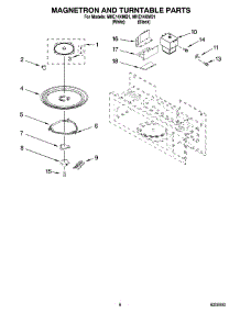 05 - Magnetron And Turntable Parts parts for Roper Microwave MHE14XMB1 from AppliancePartsPros.com